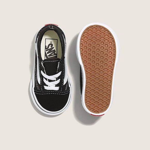 Vans Kids Black and White Classic Sneakers - Picture 8 of 10
